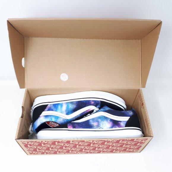 Vans Old Skool Galaxy Black White Skate Authentic Shoe Sneaker Womens Size 8 US - Picture 12 of 12